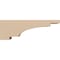 Ekena Millwork 3"W x 18"D x 6"H Thin Mediterranean Rough Cedar Woodgrain TimberThane Corbel, Primed Tan CORUR03X18X06MEDRCPR - alternate 3